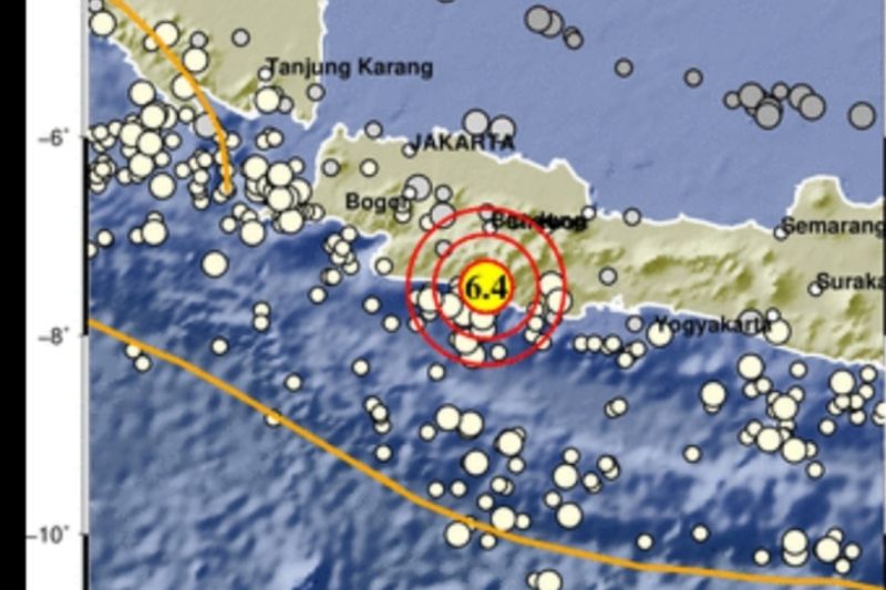 Gempa terkini: Gempa Magnitudo 6,4 guncang wilayah Kabupaten Garut Sabtu Sore