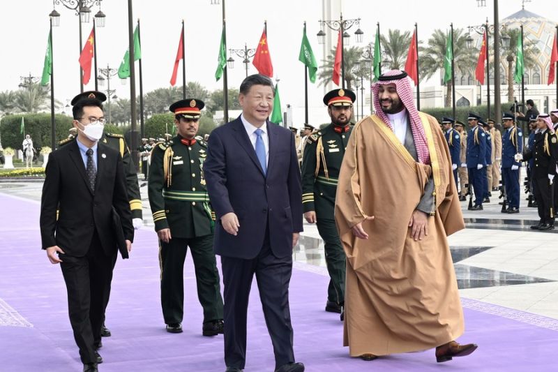 Presiden China hadiri upacara penyambutan putra mahkota Arab Saudi