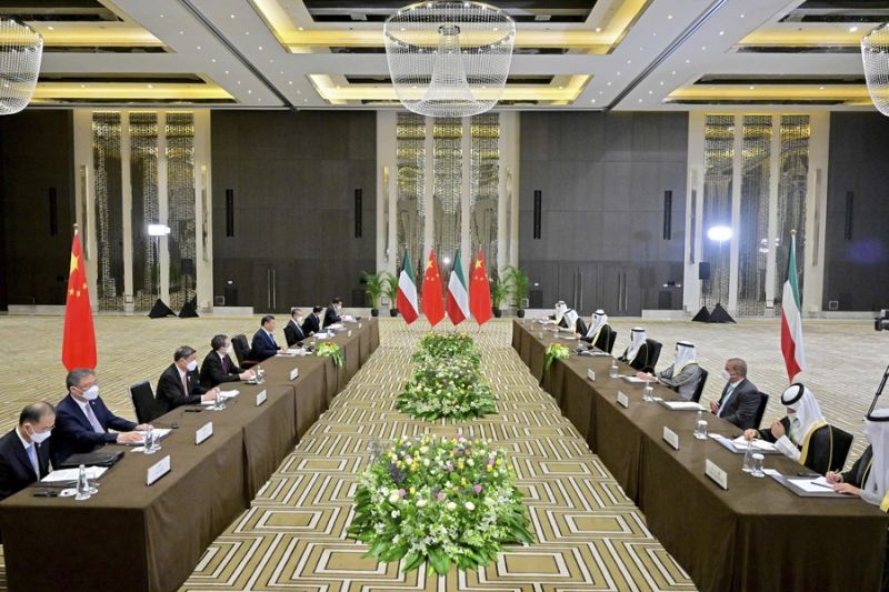 Pertemuan Presiden China dengan Putra Mahkota Kuwait