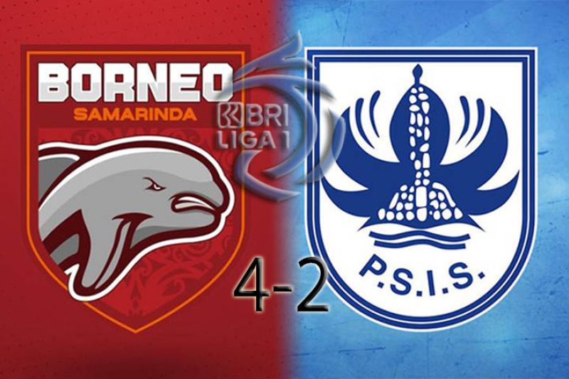 Tampilan enam gol mewarnai kemenangan Borneo FC atas PSIS di Semarang