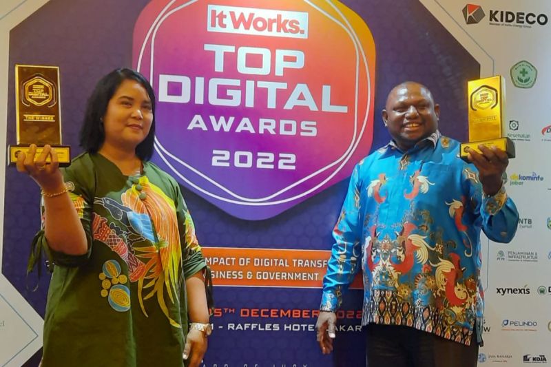 Pemkab Jayapura meraih penghargaan TOP Digital Awards 2022