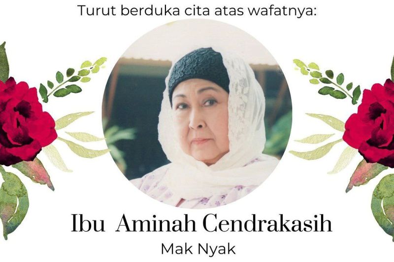 Aminah Cendrakasih Mak Nyak “Si Doel” meninggal dunia