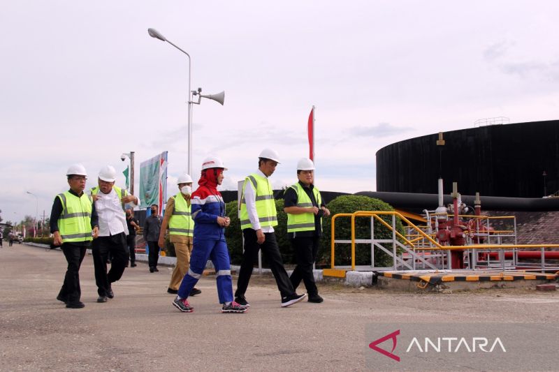 FOTO - Jokowi kunjungi Blok Rokan di Dumai