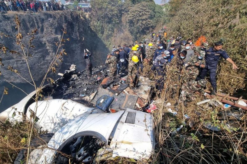 Ditemukan, kotak hitam pesawat yang jatuh di Nepal