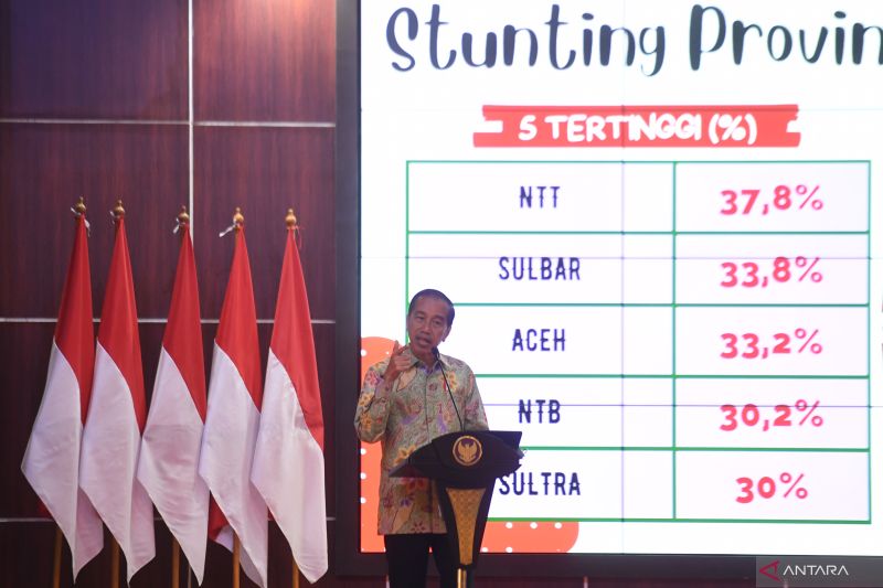 Jokowi: Prevalensi stunting turun berkat kerja keras semua pihak