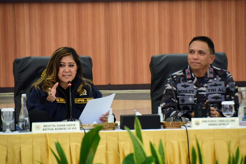 Komisi I DPR RI kunjungi Lantamal VIII Manado