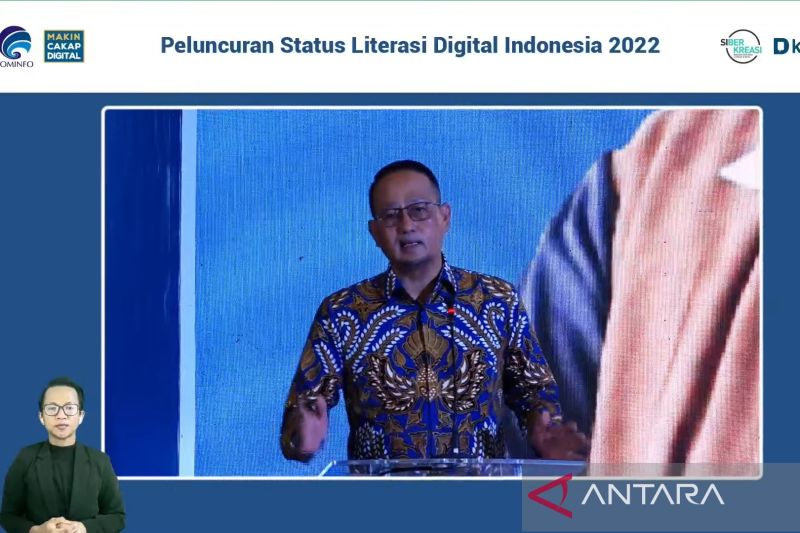 Indeks literasi digital nasional meningkat pada 2022