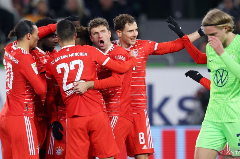Bayern Munich kembali puncaki klasemen setelah hancurkan Wolfsburg