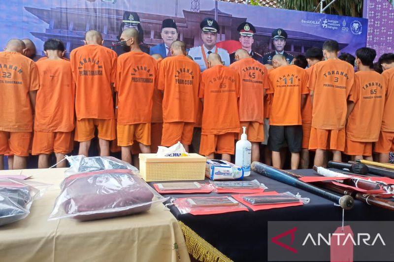 Polres Tangerang menangkap 38 anggota preman