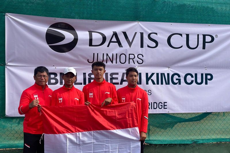 Tim tenis junior U16 putera Indonesia lolos pra-kualifikasi Davis Cup