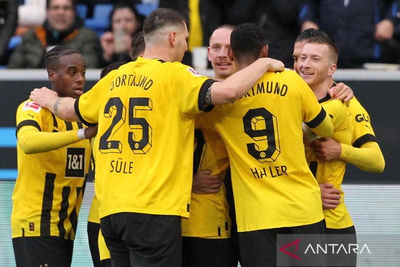 Kalahkan Hoffenheim 1-0, Dortmund naik ke puncak klasemen