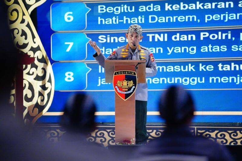 Kapolri instruksikan optimalisasi logistik kawal agenda nasional