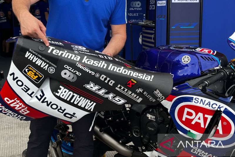 Livery spesial Yamaha di WSBK Mandalika 2023: Terima Kasih Indonesia
