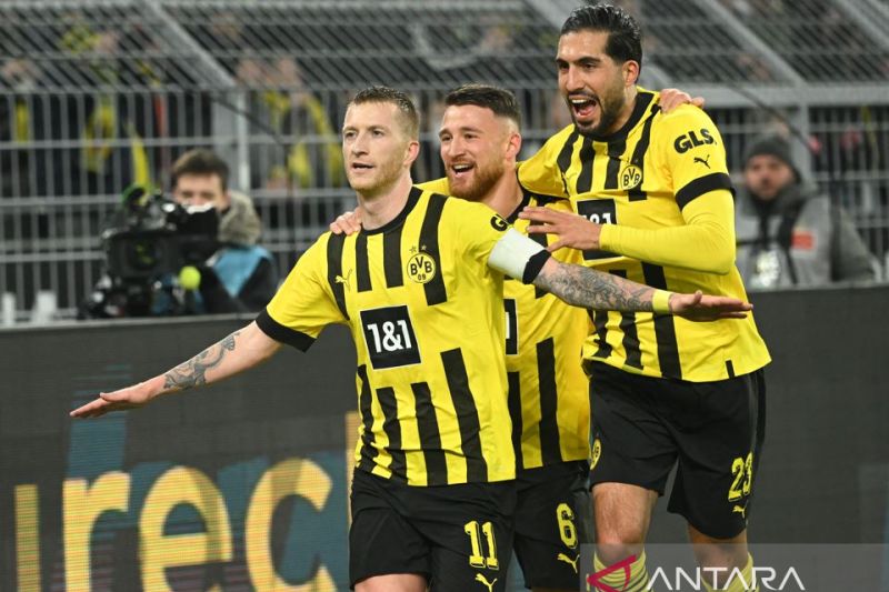 Kalahkan RB Leipzig 2-1, Borussia Dortmund naik ke puncak klasemen