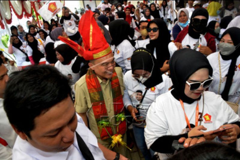 Peresmian kantor Badan Pemenangan Capres Prabowo di Makassar