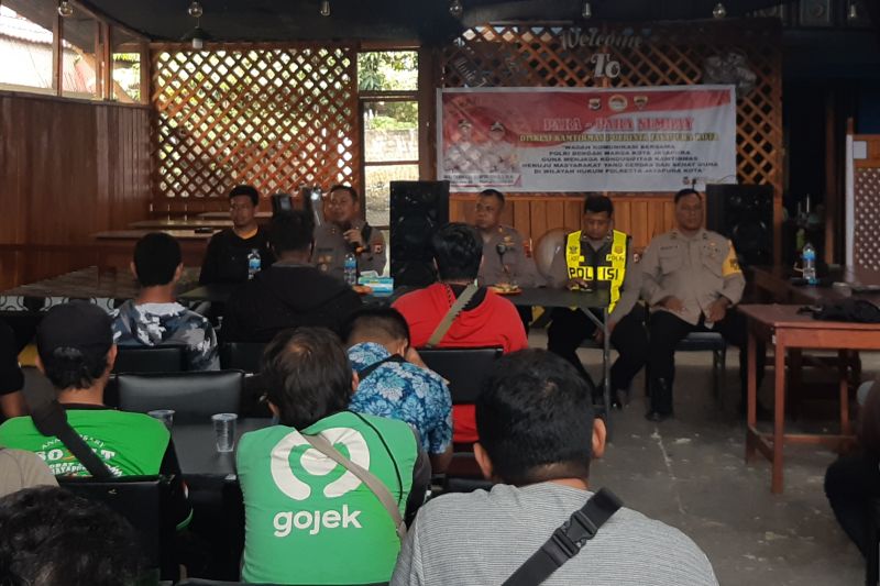 Polres Kota Jayapura ajak ojek online menjaga kamtibmas