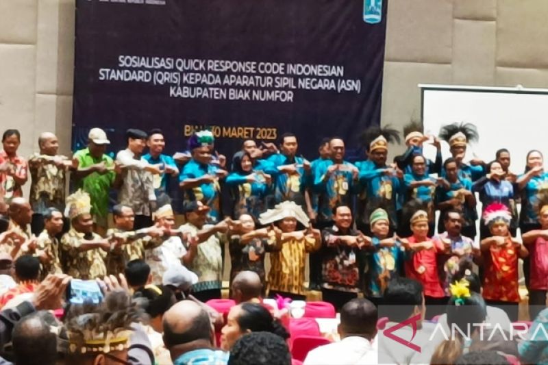 Bank Indonesia Papua edukasi transaksi QRIS kepada ASN di Biak Numfor