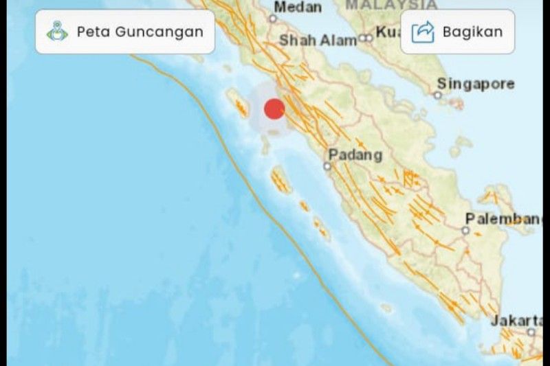 Humaniora: Gempa di Magnitudo 6,4 di Padang Sidempuan tidak berpotensi tsunami