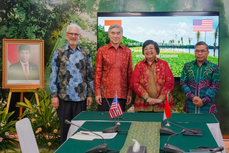 Indonesia dan Amerika Serikat menandatangani nota kesepahaman untuk mempromosikan perlindungan lingkungan