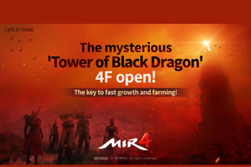 WEMADE Memperbarui Lantai Empat Tower of Black Dragon untuk Pertumbuhan Karakter Cepat dan Farming di MIR4