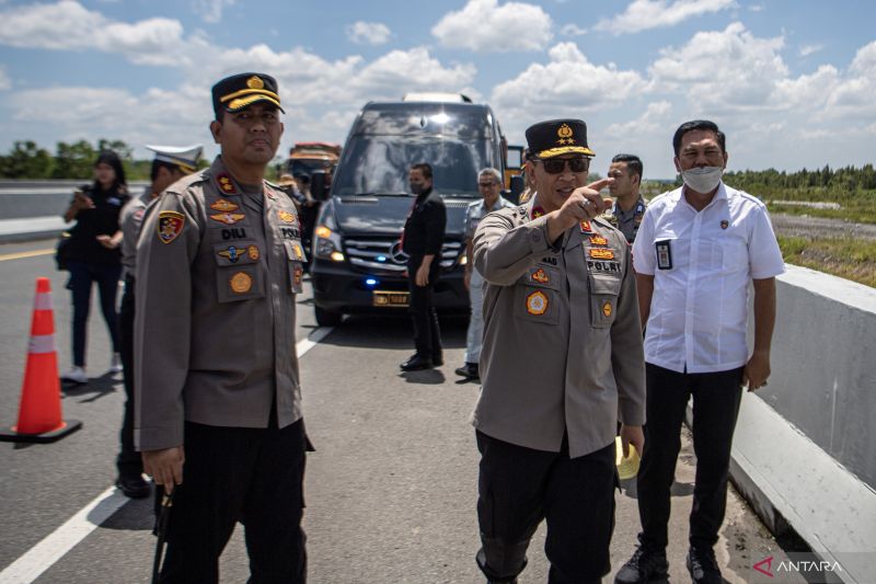 Kapolda Sumsel Tinjau Tol Kayu Agung-Lampung