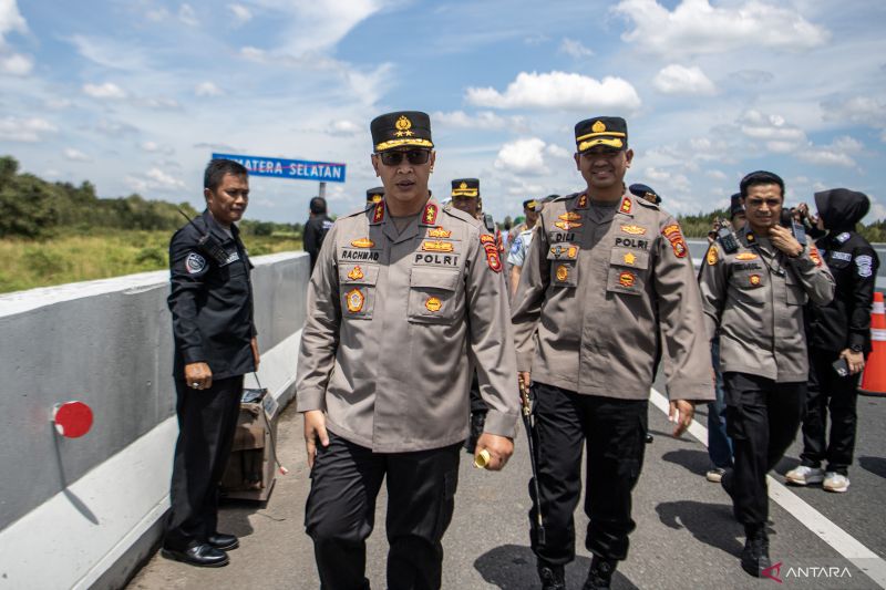 Kapolda Sumsel Tinjau Tol Kayu Agung-Lampung