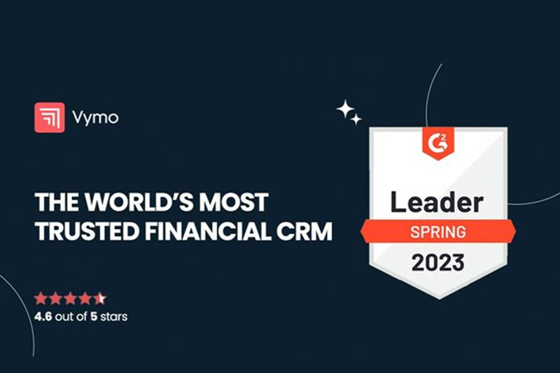 Tenaga penjualan memilih Vymo sebagai Pemimpin dalam Layanan Keuangan CRM di G2