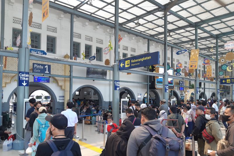Sekitar 362 ribu penumpang KA eksodus berangkat dari Jakarta: KAI