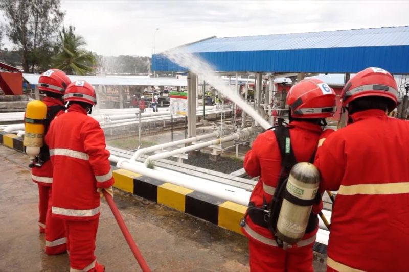 Humaniora: Pertamina simulasi penanganan kebocoran gas LPG di IT Jayapura