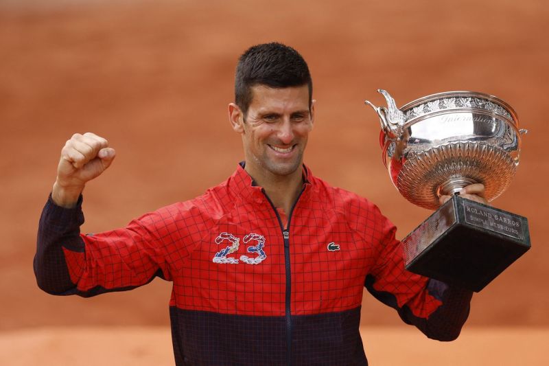 Djokovic mencatatkan rekor Grand Slam ke-23 dengan gelar French Open