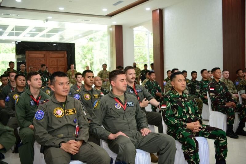 Indonesia dan Amerika Serikat sedang melakukan latihan bersama Cope West di Pekanbaru