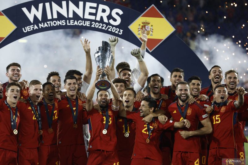 Kalahkan Kroasia lewat adu penalti, Spanyol juara UEFA Nations League