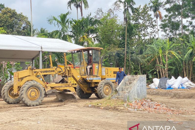 Rumoh Geudong Aceh diratakan jelang kedatangan Presiden Jokowi