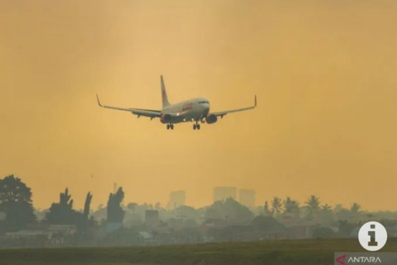 Kabut asap tak ganggu penerbangan di Bandara Syamsudin Noor Kalsel