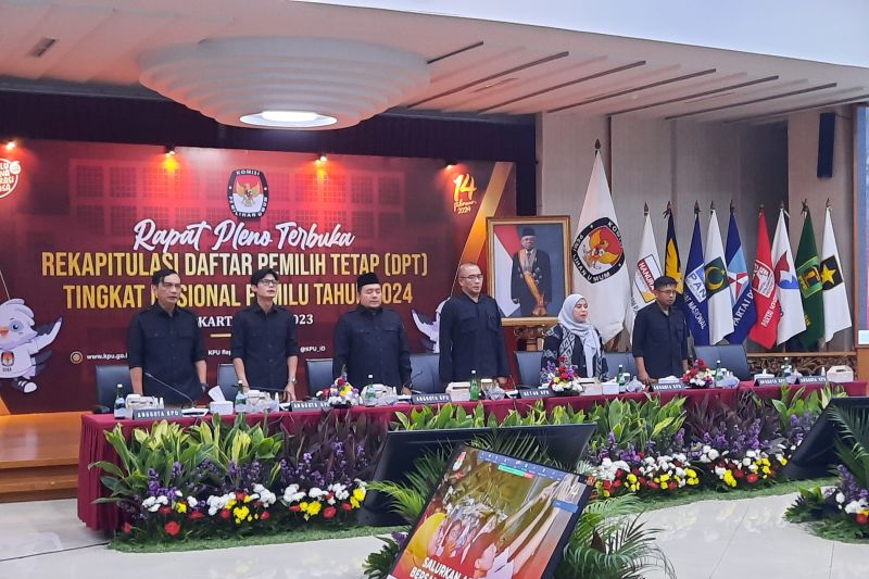 KPU tetapkan 204.807.222 DPT Pemilu 2024