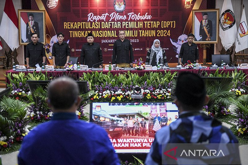 KPU tetapkan 204.807.222 DPT Pemilu 2024