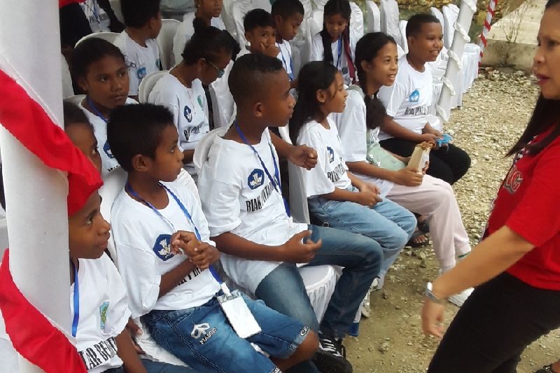 10 siswa Biak pintar berhitung cepat Gasing bertemu Presiden Jokowi