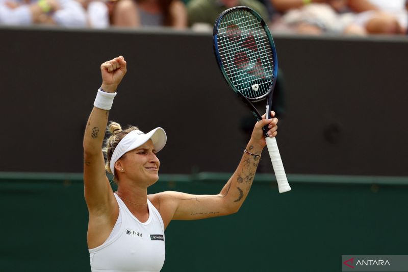 Tenis Wimbledon: Marketa Vondrousova kalahkan Marie Bouzkova