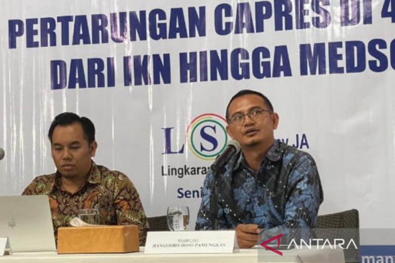 LSI Denny JA: Elektabilitas Prabowo menanjak