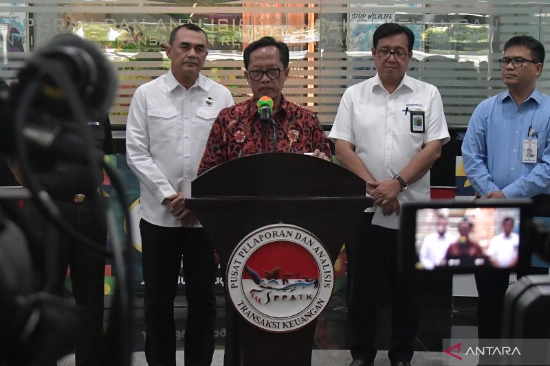 Konferensi Pers Satgas TPPU - ANTARA News