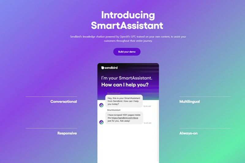Sendbird Luncurkan SmartAssistant, Layanan 