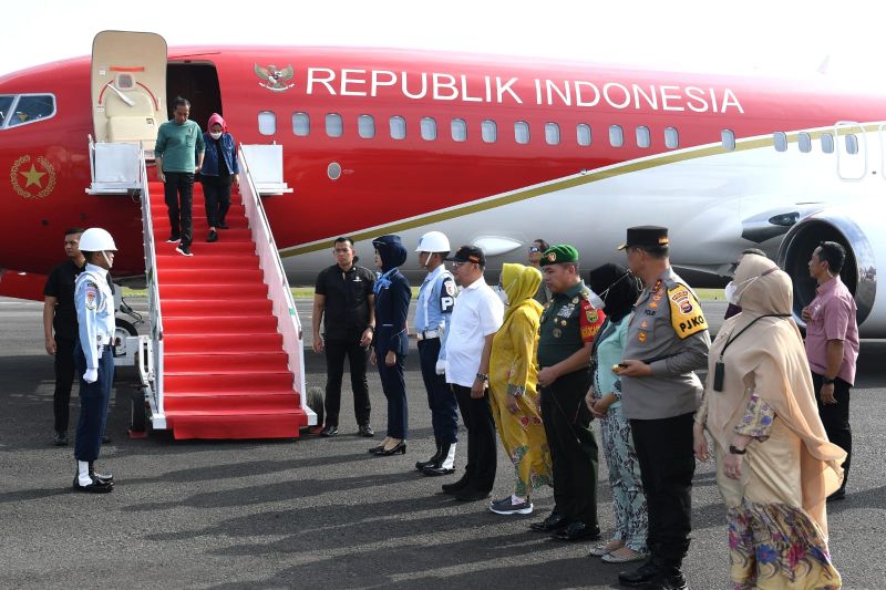 Presiden Jokowi tiba di Bengkulu dalam rangka kunjungan kerja