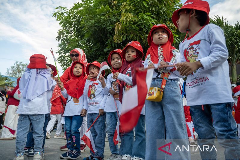 Pawai anak merdeka di Palu