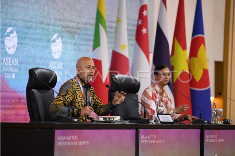 Konferensi pers perkembangan KTT ASEAN 2023