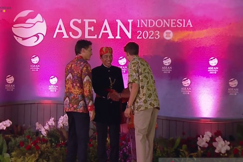 Jokowi terkejut melihat putra PM Kanada sudah tinggi besar