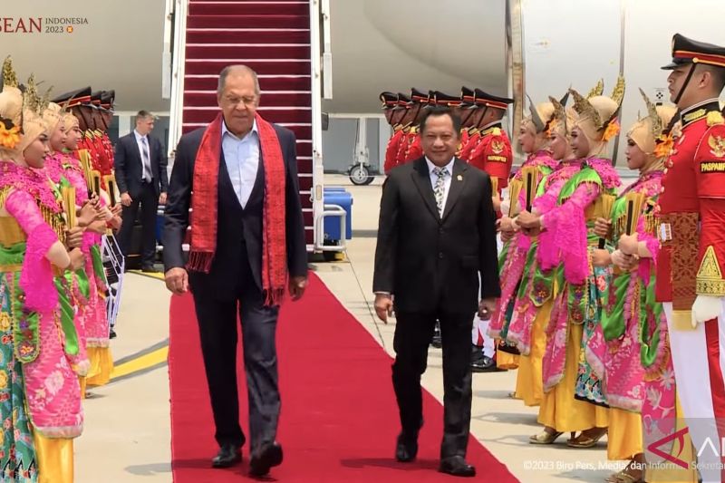 Menlu Rusia Sergey Lavrov tiba di Indonesia hadiri KTT ASEAN