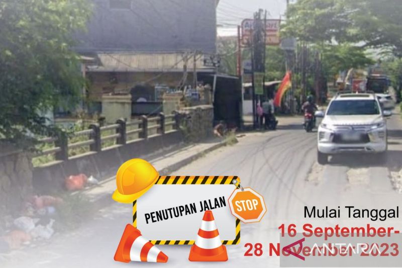 Jalan Industri di Bekasi ditutup sementara selama perbaikan jembatan