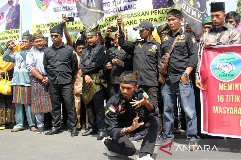 Unjuk rasa Melayu Riau peduli Rempang