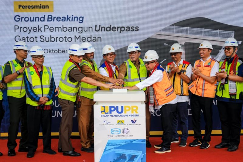 Pembangunan underpass di Medan senilai Rp200 miliar dimulai