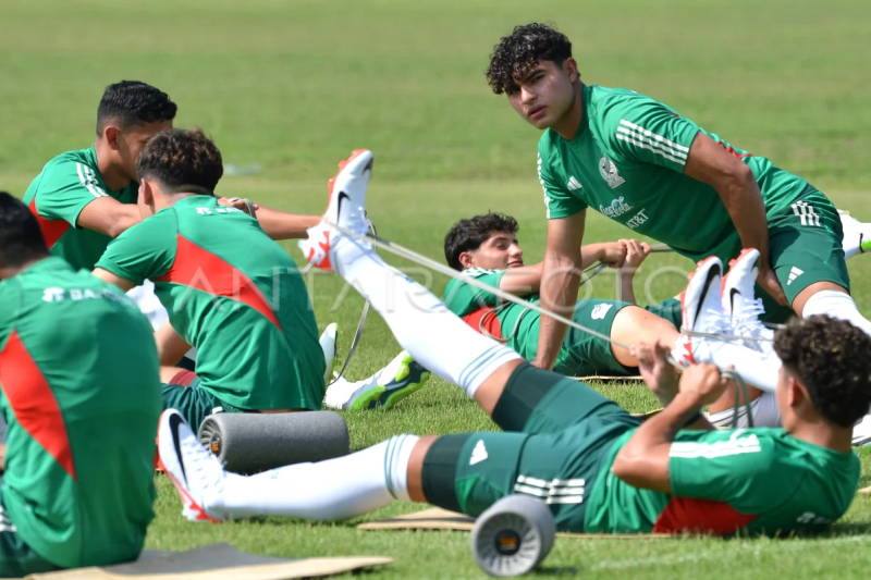 Latihan Timnas Meksiko U-17 di Bali